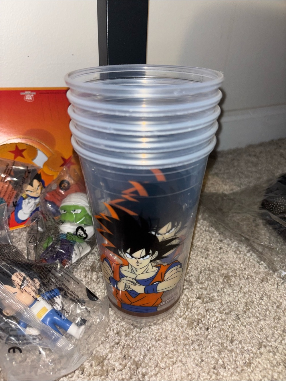 Dragon Ball Z x Burger King plastic cups